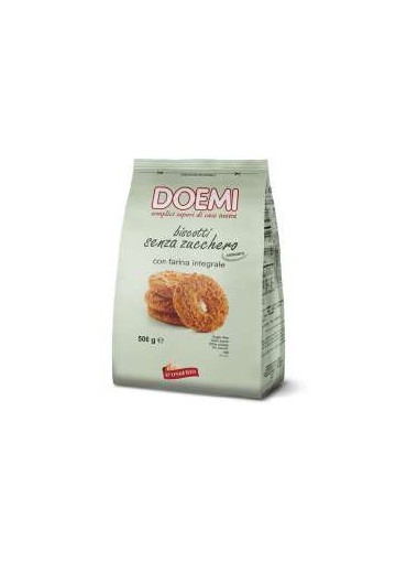 DOEMI BISCOTTI S/ZUCCHERO GR.500 PZ.12 - Carton de 12 pièces