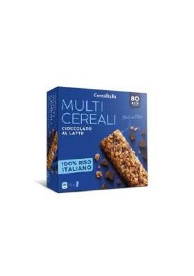 CEREALITALIA BARRETTE CIOCC/LATT G126X8 - Carton de 8 pièces