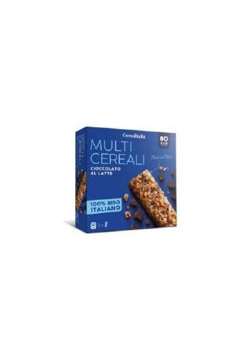 CEREALITALIA BARRETTE CIOCC/LATT G126X8 - Carton de 8 pièces