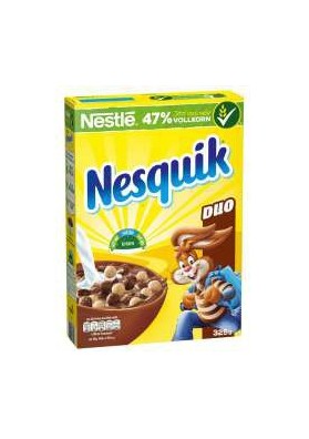 NESTLE' NESQUIK DUO CEREALI G.325 PZ.14 - Carton de 14 pièces