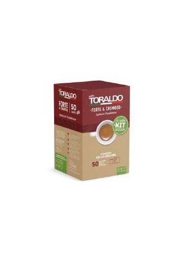 TORALDO CAFFÈ KIT FORTE.C.T50 CIALDE PZ8 - Carton de 8 pièces